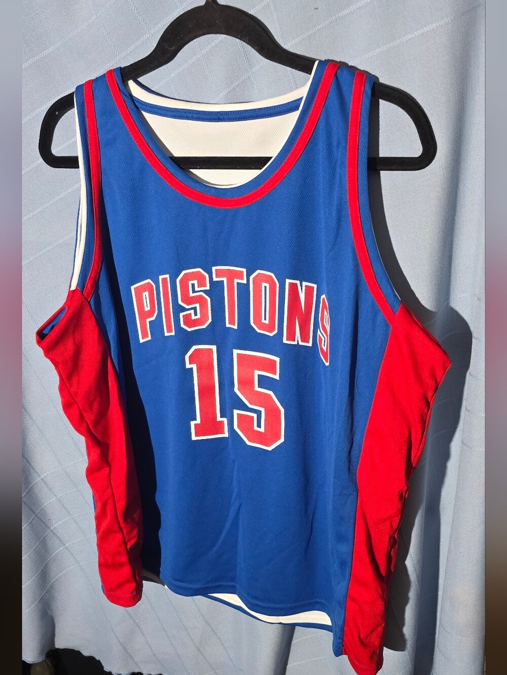 Detroit Pistons Reversible Jersey #15 & #22  Basketball Jersey